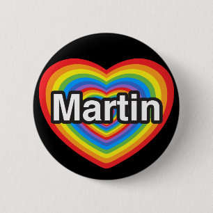Ich Liebe Martin. Ich Liebe dir Martin. Herz Button