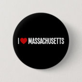 Ich liebe Massachusetts • Ich ♥ Massachusetts Rund Button (Vorderseite)