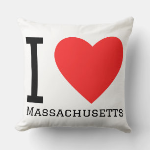 Ich liebe Massachusetts Kissen