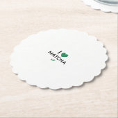 Ich liebe Matcha-Grüntee Minimalist  Untersetzer (angewinkelt)