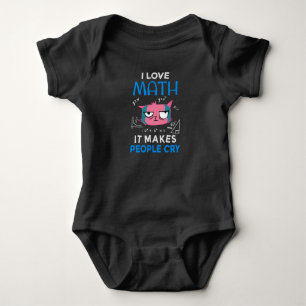 Ich liebe Mathe, es bringt Menschen zum Weinen Baby Strampler