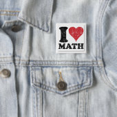 Ich liebe Mathe Pin Button (Beispiel)