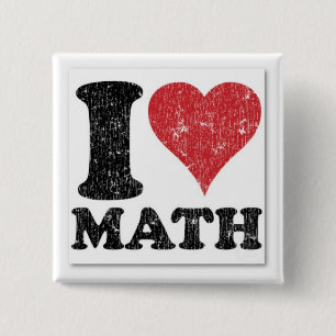 Ich liebe Mathe Pin Button