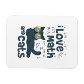 Ich Liebe Mathe und Katzen Magnet (Horizontal)