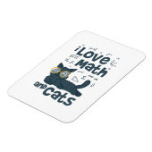 Ich Liebe Mathe und Katzen Magnet (Linke Seite)