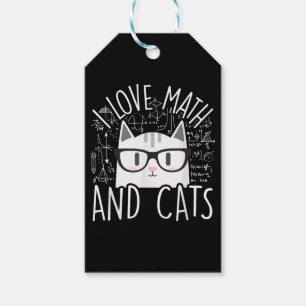Ich Liebe Mathe und Katzen Niedliche Katze Geschenkanhänger
