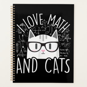 Ich Liebe Mathe und Katzen Niedliche Katze Planer