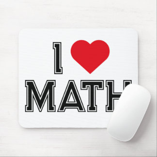 Ich liebe Mathe Vintage Retro Mathe Mousepad