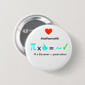 Ich liebe Mathematik Button (Vorne & Hinten)