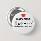 Ich liebe Mathematik Button (Vorne & Hinten)