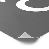 Ich Liebe Mathematik, das bringt die Leute zum Wei Poster (Ecke)