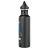 Ich Liebe Mathematik es macht Leute weinen Edelstahlflasche (Rechts)