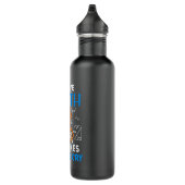 Ich Liebe Mathematik es macht Leute weinen Edelstahlflasche (Rechts)