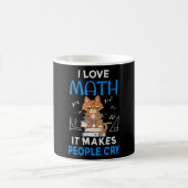 Ich Liebe Mathematik es macht Leute weinen Kaffeetasse (Mittel)