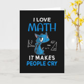 Ich Liebe Mathematik es macht Leute weinen Karte (Gelbe Blume)