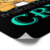 Ich Liebe Mathematik es macht Leute wühlen Grumpy Poster (Ecke)