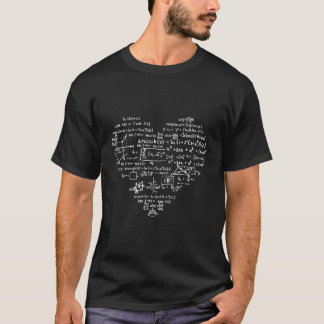 Ich Liebe Mathematik Herz für Mathematiker und Leh T-Shirt