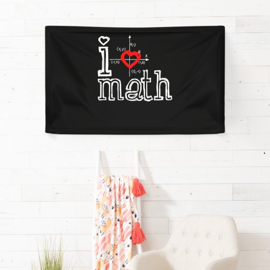 Ich Liebe Mathematik Ich habe Mathematik Banner (Insitu)