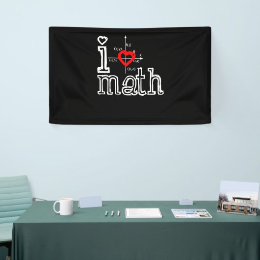 Ich Liebe Mathematik Ich habe Mathematik Banner (Messeveranstaltung)