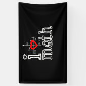 Ich Liebe Mathematik Ich habe Mathematik Banner (Vertikal)