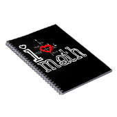 Ich Liebe Mathematik Ich habe Mathematik Notizblock (Rechte Seite)