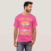 Ich Liebe Mathematik und Smores Schule Marshmallow T-Shirt (Vorne ganz)