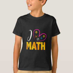 Ich Liebe Mathematik zurück zur Schule T-Shirt