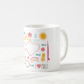 "Ich Liebe Maui" Tasse "Aloha " (VorderseiteRechts)