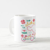 "Ich Liebe Maui" Tasse "Aloha " (Vorderseite Links)