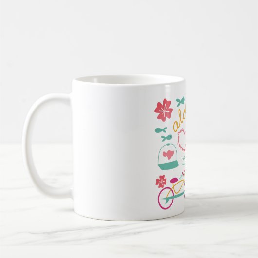 "Ich Liebe Maui" Tasse "Aloha " (Links)