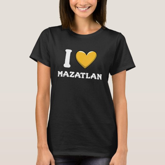 Ich liebe Mazatlan Mexiko 5 T-Shirt (Vorderseite)