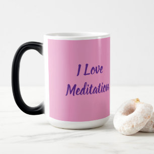Ich liebe Meditation Rosa Morphing-Mug Verwandlungstasse