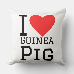 Ich liebe Meerschweinchen Kissen