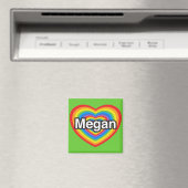 Ich Liebe Megan. Ich Liebe dir Megan. Herz Magnet (In Situ (Geschirrspüler))