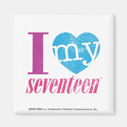 Ich Liebe mein 17 Aqua Magnet (Vorne)