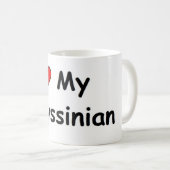 Ich Liebe mein Abessinier Kaffeetasse (VorderseiteRechts)
