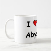 Ich Liebe mein Abessinier Kaffeetasse (Links)