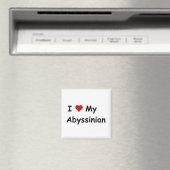 Ich Liebe mein Abessinier Magnet (In Situ (Geschirrspüler))