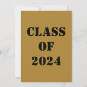 Ich Liebe mein Abitur 2024 Herz Einladung (Rückseite)