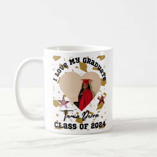 Ich Liebe mein Abitur 2024 Herz Kaffeetasse (Links)