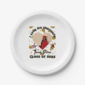 Ich Liebe mein Abitur 2024 Herz Pappteller (Vorderseite)