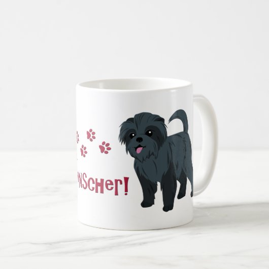 Ich Liebe mein Affenpinscher! Kaffeetasse (VorderseiteRechts)