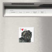 Ich Liebe mein Affenpinscher Magnet (In Situ (Geschirrspüler))