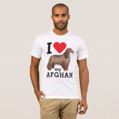 Ich Liebe mein Afghanisch T-Shirt (Vorne ganz)