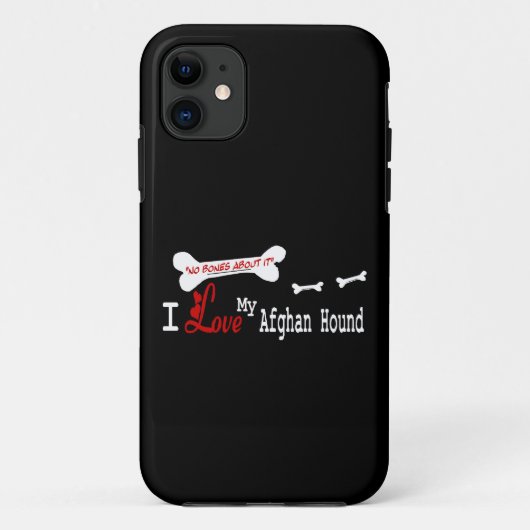 Ich Liebe mein afghanisches Hund Case-Mate iPhone Hülle (Rückseite)