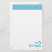 Ich Liebe mein Airman-Schreibgerät Briefpapier (Vorne/Hinten)