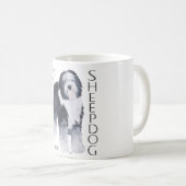Ich Liebe mein altes Englisch Sheepdog Kaffeetasse (VorderseiteRechts)