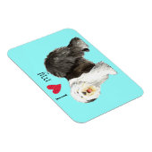 Ich Liebe mein altes Englisch Sheepdog Magnet (Rechte Seite)