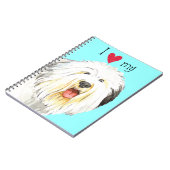 Ich Liebe mein altes Englisch Sheepdog Notizblock (Linke Seite)