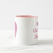 Ich Liebe mein altes Englisch Sheepdog Zweifarbige Tasse (Mittel)